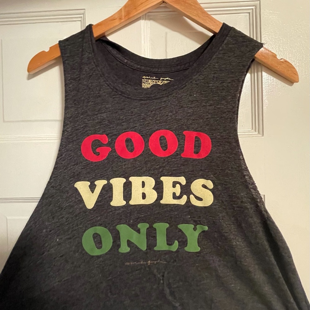 Good Vibes Only Spiritual Gangster Crop Tank